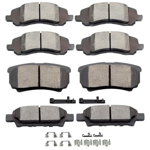 Ceramic Brake Pads Kits,SCITOO 8pcs Brakes Pads Set fit for ...