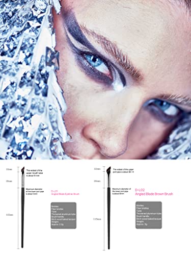 Pinceaux maquillage sourcils et eyeliner Blade Brown pour réussir son trait de liner sans bavure