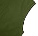 Krumba Herren Pullover Weste für ÜberGröße: Hoch Groß V Ausschnitt StRücken Ärmellos Baumwolle Pullunder Olive 3XL