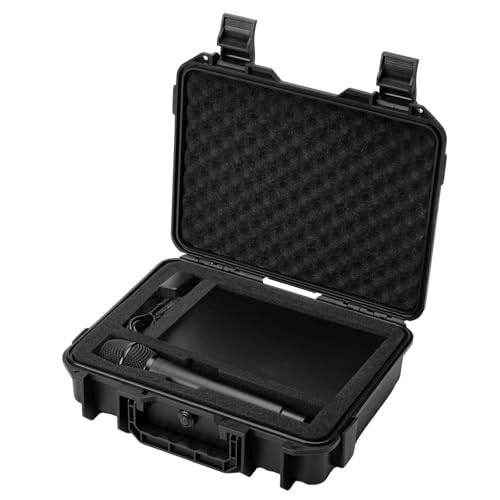 Moubruk Microphone Carrying Storage Hard Case+ Custom Foam（Pre-cut Mic Slot & DIY Foam）| for Mic...