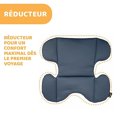 MySeat, fotelik samochodowy, z systemem Isofix, zastosowanie z wbudowanymi pasami i pasami samochodowymi, leżący, z regulacją wysokości, dopuszczony do użytku ECE R 129/03 L, rozmiar 76-150 cm, od 15