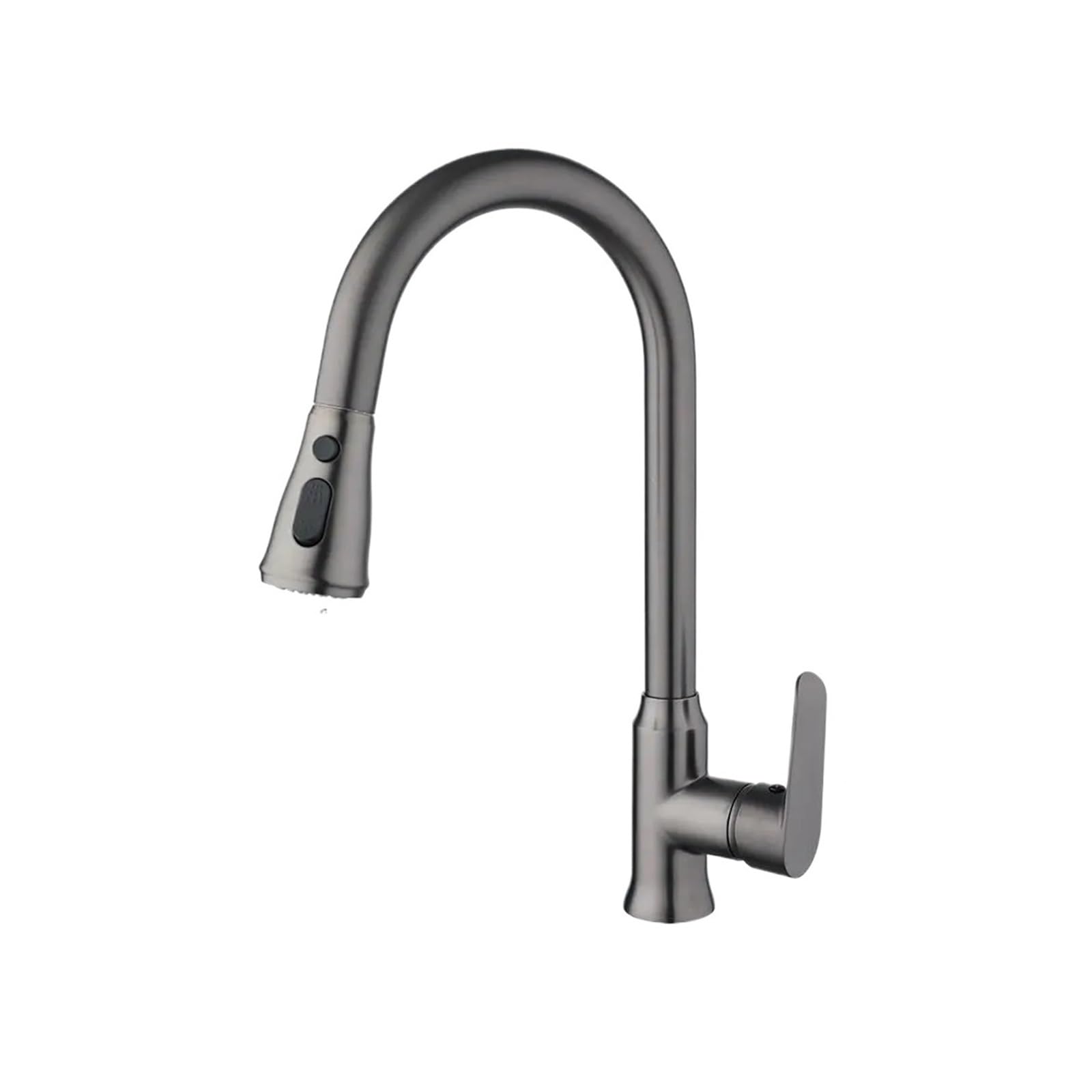 Mitigeur cuisine gris pistolet haut de gamme avec bec extractible Style A