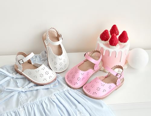 Image of Otter MOMO Girls Open Toe Princess Flat Sandals with Comfort Sole Summer Sandals