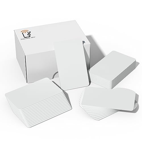 100 X Cartes D'identification Imprimables par Jet d'encre de PVC, Compatible avec Les Imprimantes à Jet d'encre D'Epson Et De Canon, Matériel Imperméable...