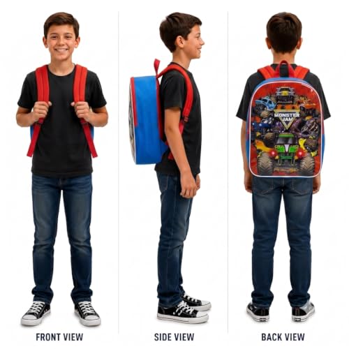 Fast Forward Monster Jam Backpack - Monster Truck Backpack for Boys by Fast Forward - Used condition - Image 6