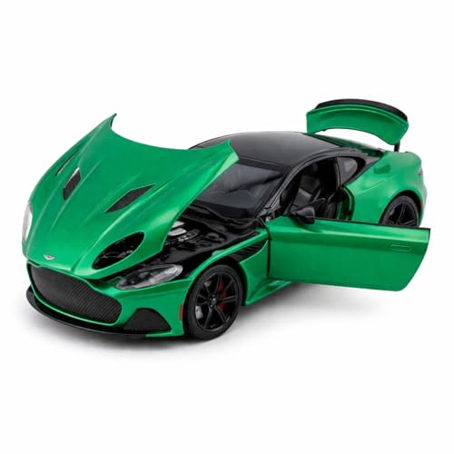 Image of 1:24 Scale Aston Martin DBS Die Cast Metal Car Model with Openable Doors & Hood, Detailed Interior, Pull Back Action Toy Car for Kids & Collectors, Display Model