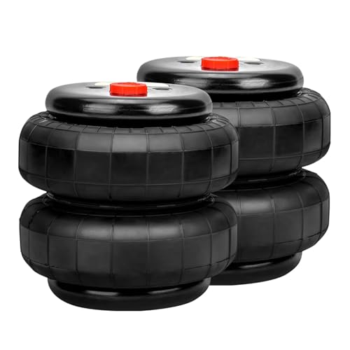 Amortiguador Bolsa Suspensión Neumática Con Fuelle Amortiguador Aire 1137 Kg Puerto Único 1/2 NPT Resistente Estándar 2 Piezas 1137 Kg Suspensión Neumática