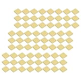 HOMSFOU 300 Piezas de Soldadura para Joyería Chapada en Oro 2x2 Mm, Puntos de Contacto de Cobre Dorado para Reparación Electrónica, Chips de Soldadura Manual para Fabricación y Soldar