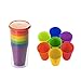 Xrten 8 pezzi Tazza da Viaggio in Plastica,Impilabili,Riutilizzabili,Colore