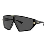 VE 4461 GB1/87 Black Plastic Shield Sunglasses Grey Lens