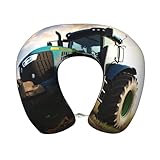 Bauernhoftraktor Memory Foam Reisekissen Abnehmbarer Kissenbezug Stützkissen Schlafen Ruhekissen