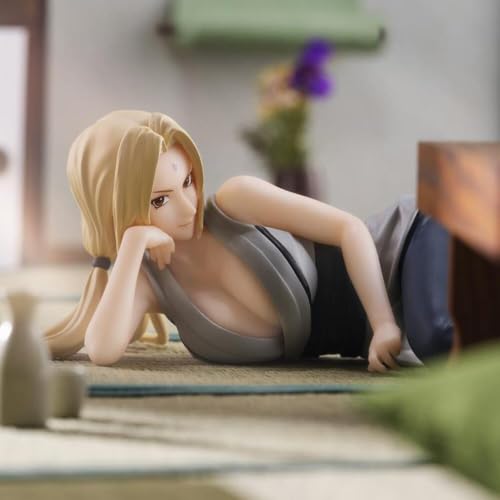 Image of Banpresto Plastic BP88866P Tsunade Naruto Shippuden Relax Time Action Figure, 15 cm, Multicoloured,