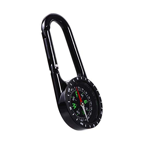 CLISPEED Bússola de Acampamento Mosquetão Multifuncional Bússola Com Clipe de Travamento Automático