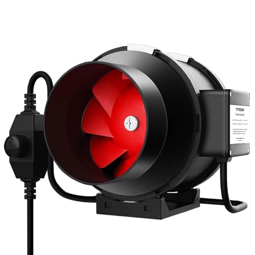 VIVOSUN Rohrventilator 150mm, 663 m³/h EC-Motor Abluftventilator mit Drehregler, leiser Rohrlüfter, R6 Rohrventilator für Indoor, Growbox, Growzelt und Gewächshaus Hydrokultur VIVOSUN Rohrventilator 150mm, 663 m³/h EC-Motor Abluftventilator mit Drehregler, leiser Rohrlüfter, R6 Rohrventilator für Indoor, Growbox, Growzelt und Gewächshaus Hydrokultur