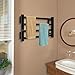 Towel Warmer,Wall-Mounted Electric Towel Rail with 24h Timer,Heated Towel Rail with Smart Temperature,Stainless Steel Electric Towel Dryer