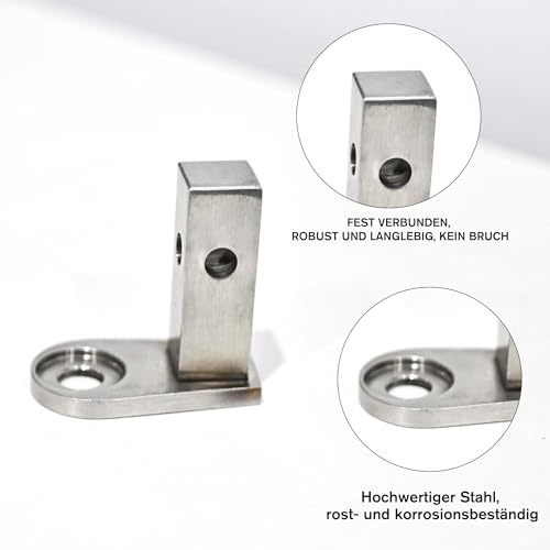 Fahrradanhänger Kupplung,Adapter für Fahrradanhänger bis 2015 Achskupplung Vierkant Universal Edelstahl Achsadapter,Fahrradanhänger Adapter