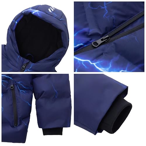 Rokka&Rolla Boys' Seamless Water-Resistant Fleece Lined Puffer Jacket4