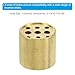 PATIKIL Incense Holder, 2 Pack Brass Incense Cone Burner Stick Holder with 9 Holes Incense Stand Base for Yoga Spa Room Home Office, 0.8