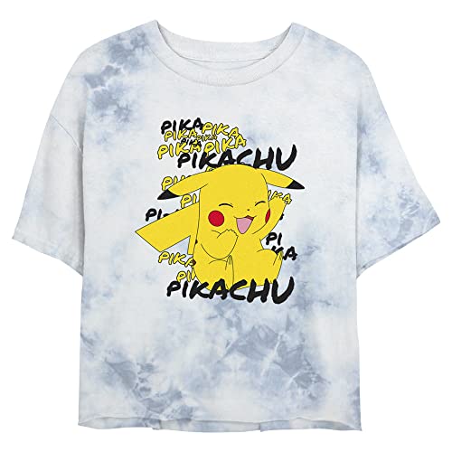 T-Shirt Pokémon femme Pikachu imprimé col rond manches courtes