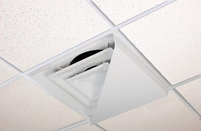 Corner Air Diverter (Triangle) for 2'x2' Ceiling Air Diffuser-Package of 3