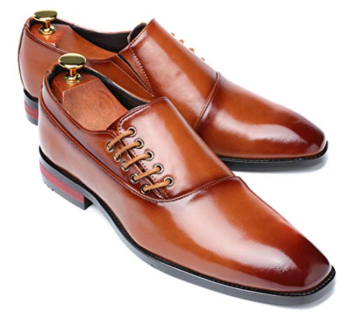 Mens Dress Shoes Slip On Loafers Moccasins for Men Leather Lace up Smoking Slipper Vintage Prom Wedding Shoes4