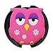 3D Soft Rubber Stethoscope ID Tag - Pink Owl
