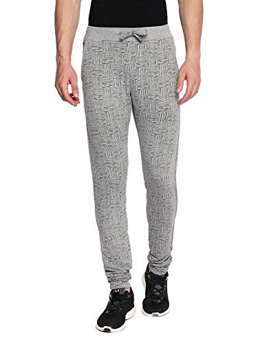 Image of BEEVEE Mens Lt Grey Millange Elasticated Knits Trackpant with Drawstring(Lt Grey Millange;M)