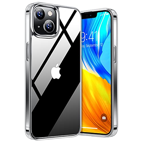 TORRAS Upgraded Shockproof for iPhone 14 Case [12FT Military Drop Protection][Sleek Premium Touch] Translucent Back & Soft Edge Slim Silicone Cover, Frosted Black iPhone 14 Case 6.1 inch (2