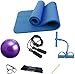 TYSJL Esercizio Yoga Mat 1 Set Yoga Balls Yoga Mats Skipping Corda Esercizio Esercizio Elastico Cintura elastica Fitness Multi-funzione Yoga Attrezzature per il fitness Attrezzature per esercizi (Colo
