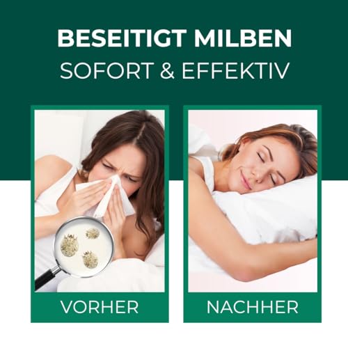 Silberkraft Milbenspray Matratzen und Polster 500ml, naturinspirierter Milbenschutz mit Geraniol, hilfreiches Anti-Milben-Mittel, gegen Hausstaubmilben, Milbenbezug Alternative