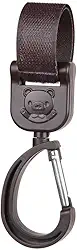Gancho Para Carrinho De Bebê Com Rotação 360 Graus Suporte Para Bolsa E Sacola Universal Fixação Velcro Prático Para Passeio Infantil Mãos Livres ABS