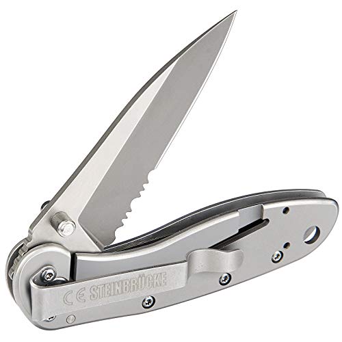 Motovecor Pocket Knife for Men with Clip - Heavy Duty Folding Pocket Knives, 3.4" 14C28N Stainless Steel Titanium Coated Blade, Tactical EDC Knife for Camping Hunting Fishing