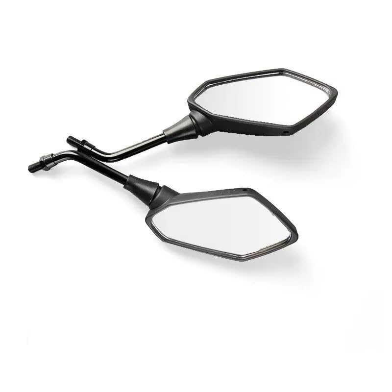 Rétroviseurs moto et scooter 8mm 10mm paire de miroirs convexes pour guidon de deux-roues