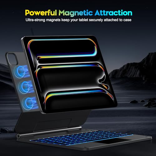 Omoton Magnetic Keyboard Case For Ipad Pro 13 Inch (M4) 2024 thumb #3