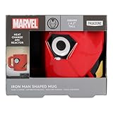 Taza 3D Reactor Arc Iron Man - Producto oficial Marvel, taza que cambia de color con el calor, regalo coleccionable para fans de Avengers, 500ml