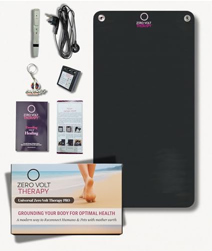 Image of Universal Pro Earthing Mat Kit | 30x13.75 Inch | 100% Natural Rubber + Carbon | Dual-Sided Grounding Mat for Better Sleep, Stress Relief & Pain Relief | Made in India