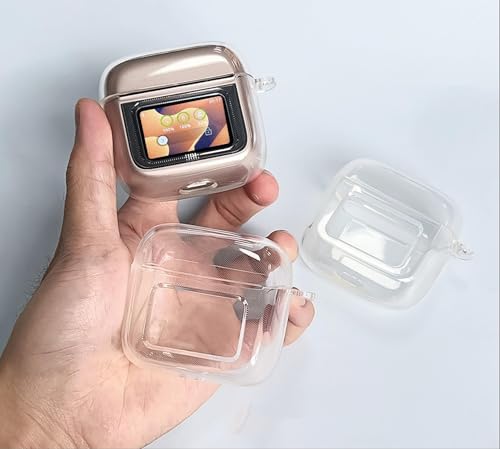 GIOPUEY Transparent Hülle Kompatibel mit JBL Tour Pro 3, TPU Stoßfeste Schutzhülle, Ultradünn, Kein Geruch, Hülle Silikon- Transparent