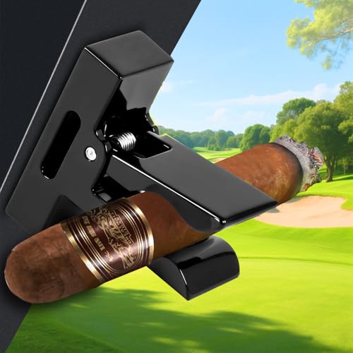 Pansdore Golf Cart Accessories Magnetic, Holder Clip For Golf Cart With Stick On Metal Pads Aluminum Alloy Stand Clip Holds Perfect Golf Gifts For Men Women, Fits Beach Chairs, Fishing Rods