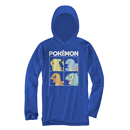 Pokemon Boys Charizard Long Sleeve T-Shirt for Little and Big Boys Sizes XS-2XL Royal Heather