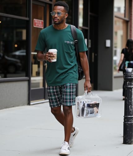 Sykooria Mens Pajamas Set Cotton Pajamas Shorts Set Short Sleeve Pjs Sets Soft Sleepwear S-XXL4