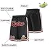 KXK Custom Basketball Athletic Shorts Men Youth Stitched Name Number Mesh Gym Sports Workout Fashion Short with Pockets One Size Black&red-16
