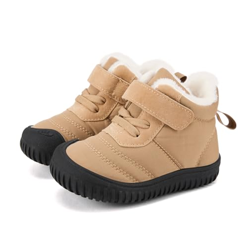 BMCiTYBM Toddler Baby Snow Boots Winter Shoes Boys Girls Cold Weather Baby Faux Fur Shoes