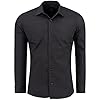 JEEL Herenhemd met lange mouwen – slim fit – business vrije tijd huwelijk – gemakkelijk te strijken