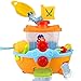 Liberty Imports Wall Mountable Pirate Ship Bathtub Bath Toy for Kids with Water Cannon and Boat Scoop