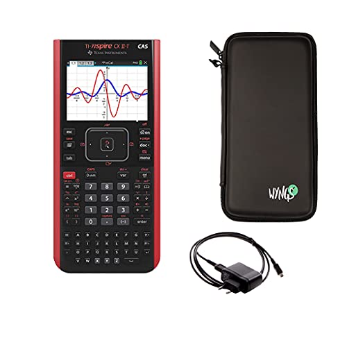 Texas Instruments Ti Nspire CX II-T CAS + Cavo di Ricarica + Custodia