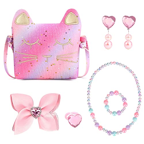 image for Mibasies Purse for Little Girls Dress Up Jewelry Pretend Play Kids Acc