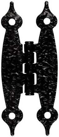 Liberty H09000C-BL-C5, Hammercraft Face Frame Flush Mount "H" Hinges Cabinet Hardware, Inset Hinges, 1-7/16 in., Black, 1 Pair