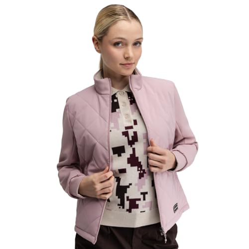 Veste de golf matelassée femme rose pour vos parcours d'automne