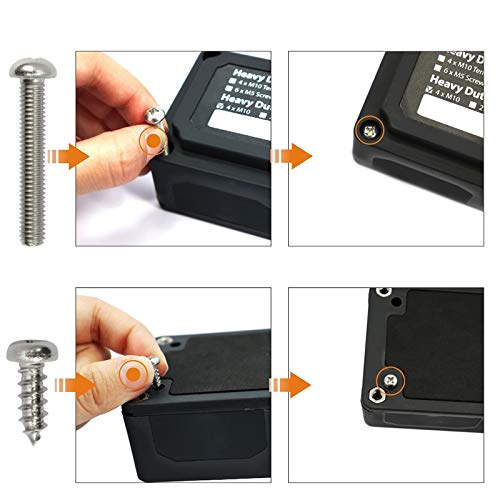 Baceyong Heavy Duty Car RV Design 16-Bit Distribution Box Busbar Negative Distribution Box Terminal Block Fuse Box - Image 3