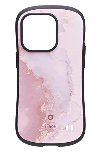 iFace First Class Marble iPhone 14 Pro ケース (パウダーピンク)【アイフェイス アイフォン14pro 用 iphone14プロ 用 カバー 韓国 耐衝撃 ストラップホール 大理石柄】